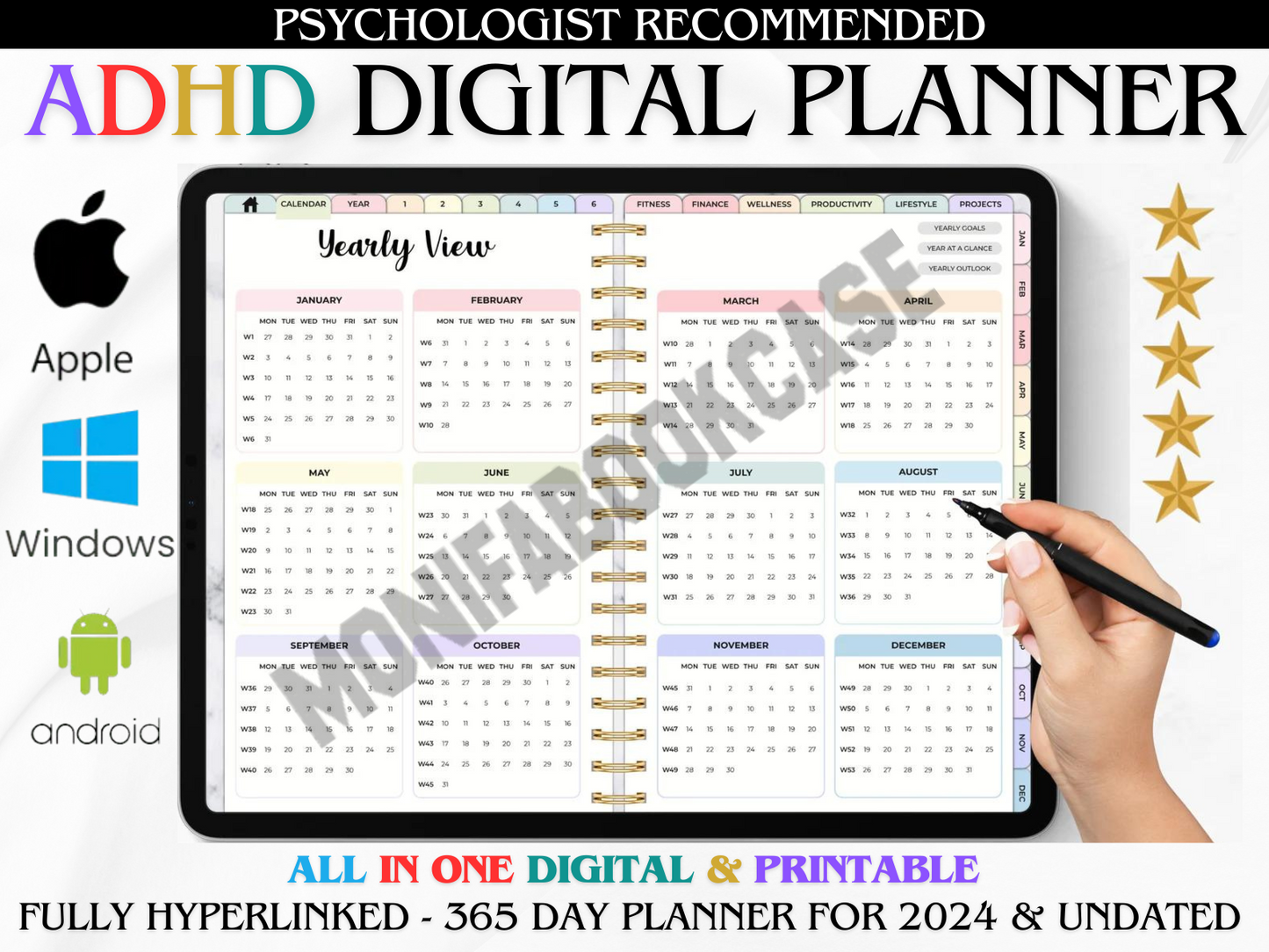 THE ULTIMATE ADHD DIGITAL PLANNER ( Made By ADHD Specialist )