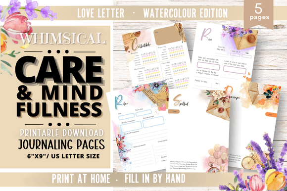 Care & Mindfulness Journal Printable