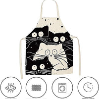 Cat Apron Cute Cooking Apron for Women Men Chefs