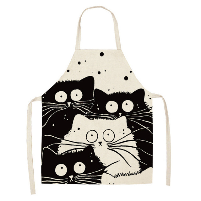 Cat Apron Cute Cooking Apron for Women Men Chefs