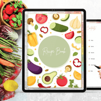 Digital Recipe Book for iPad – Meal Planner & Cookbook for GoodNotes & Notability