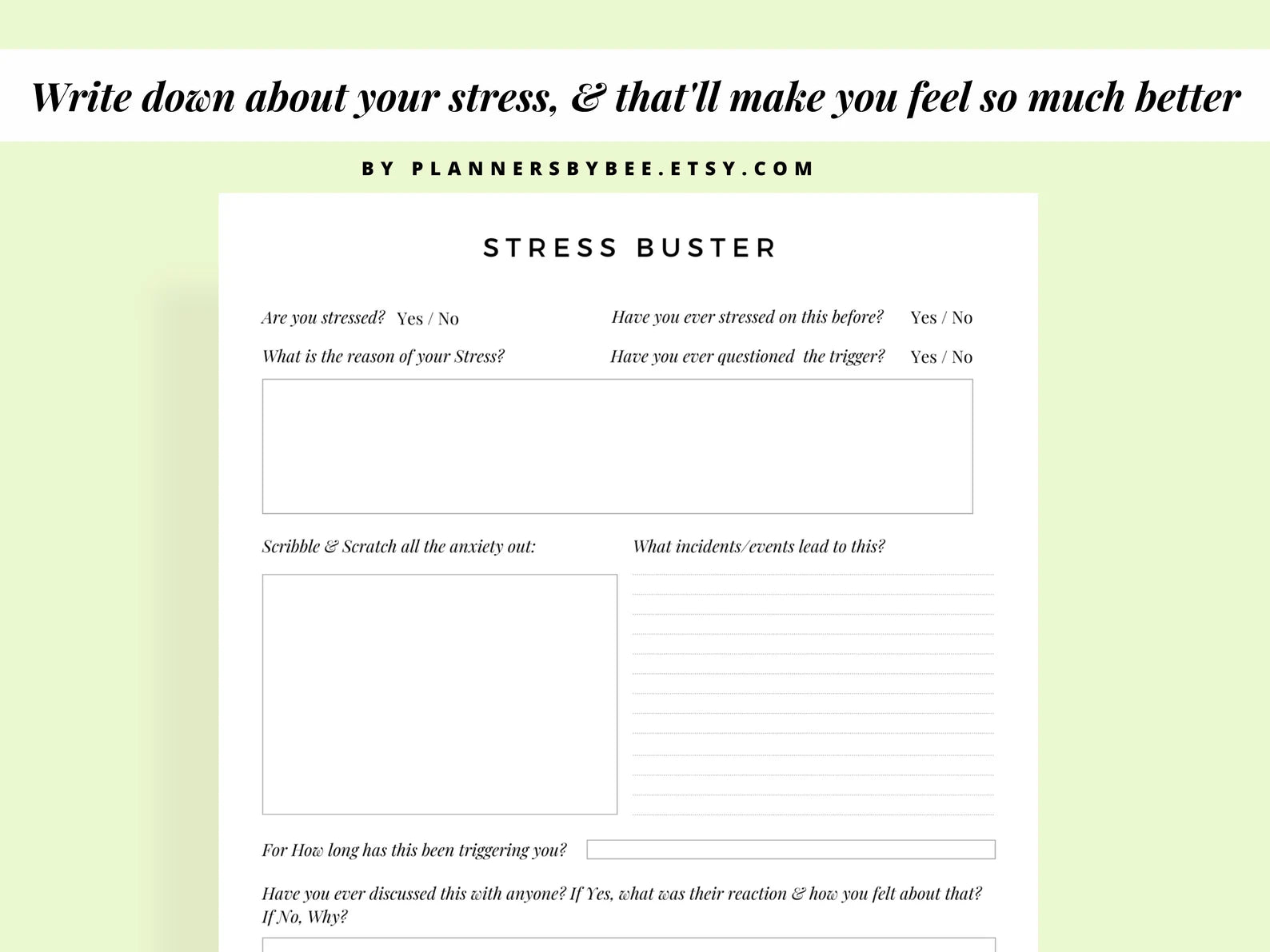 Mental Health & Mindfulness Planner