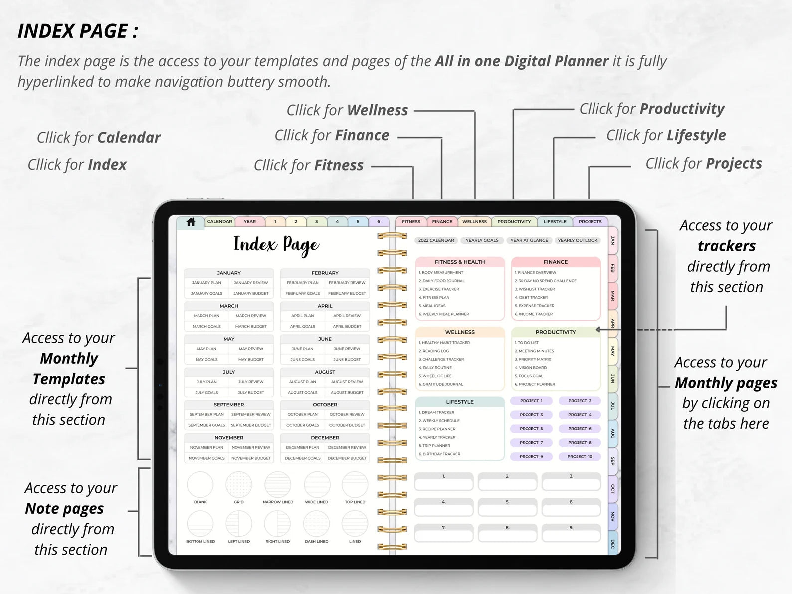 THE ULTIMATE ADHD DIGITAL PLANNER  ( Made By ADHD Specialist )