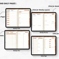 Undated Boho Digital Planner Bundle