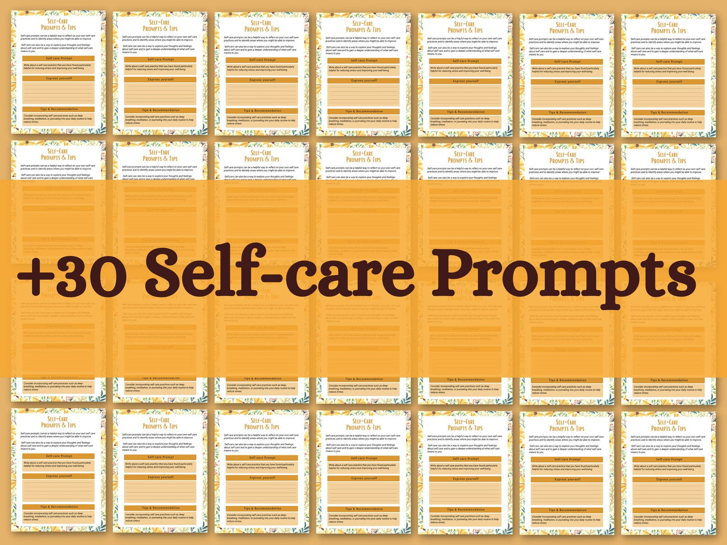Self Care Planner