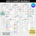 Editable Kids Chore Chart Bundle for Autism & ADHD