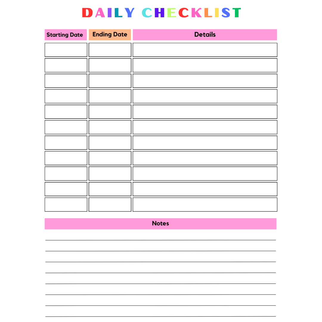 Printable ADHD planner for Kids ( Made By ADHD Specialist )