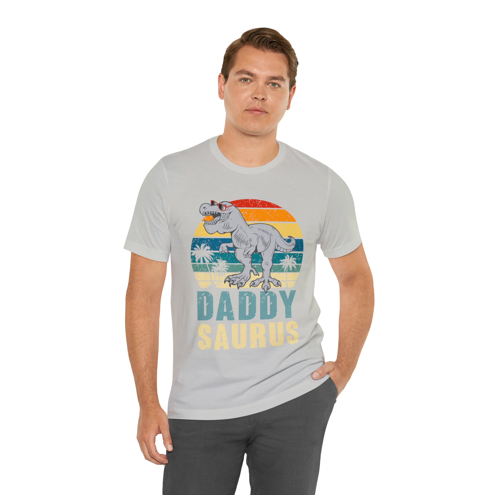 Daddysaurus T Rex Dinosaur Daddy Saurus Family Matching T-Shirt