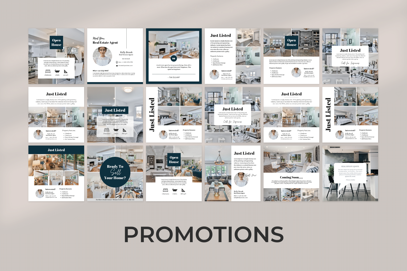 300 Real Estate Templates for Social Media - $19