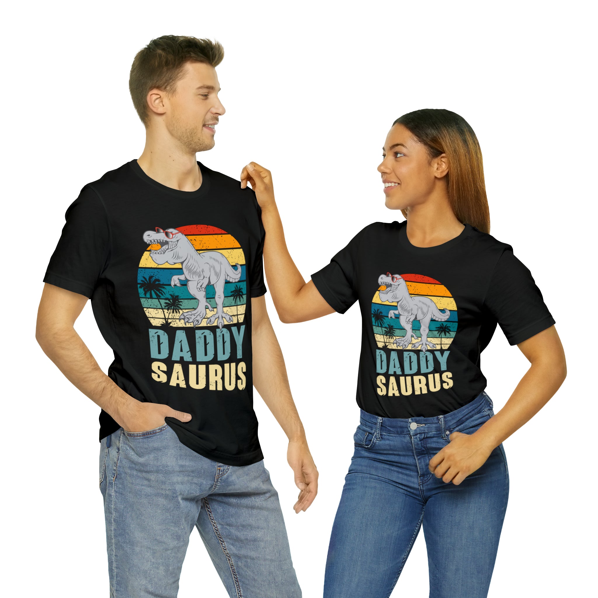 Daddysaurus T Rex Dinosaur Daddy Saurus Family Matching T-Shirt