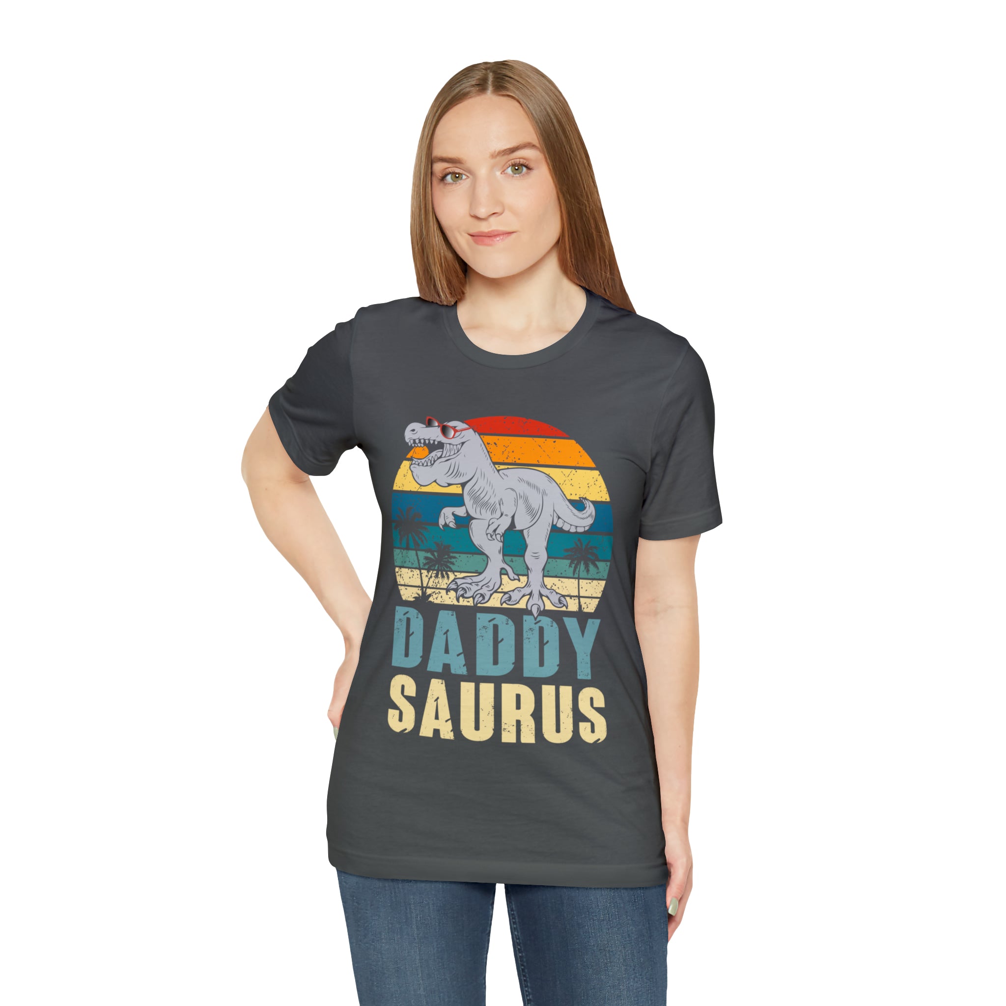 Daddysaurus T Rex Dinosaur Daddy Saurus Family Matching T-Shirt