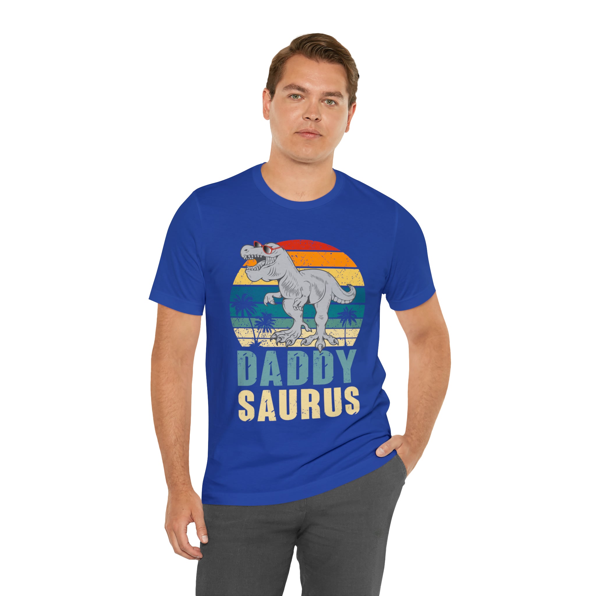 Daddysaurus T Rex Dinosaur Daddy Saurus Family Matching T-Shirt