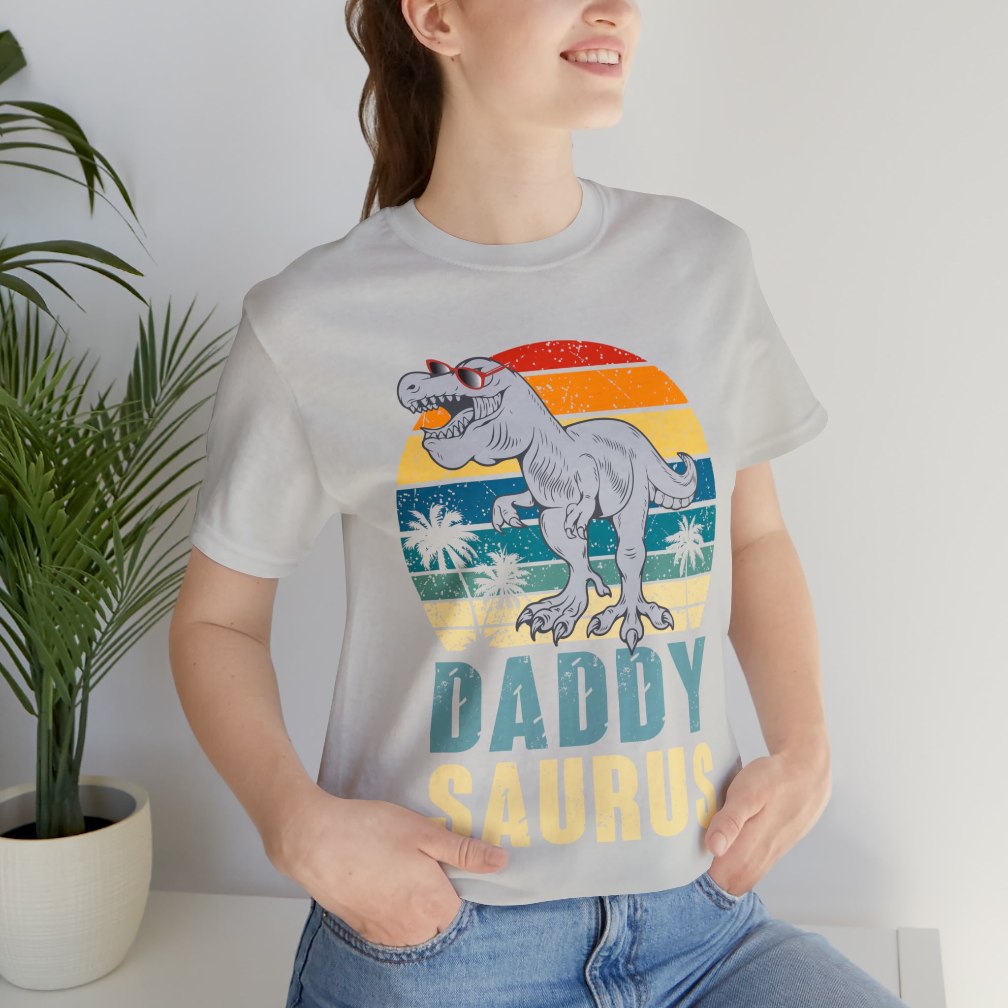 Daddysaurus T Rex Dinosaur Daddy Saurus Family Matching T-Shirt