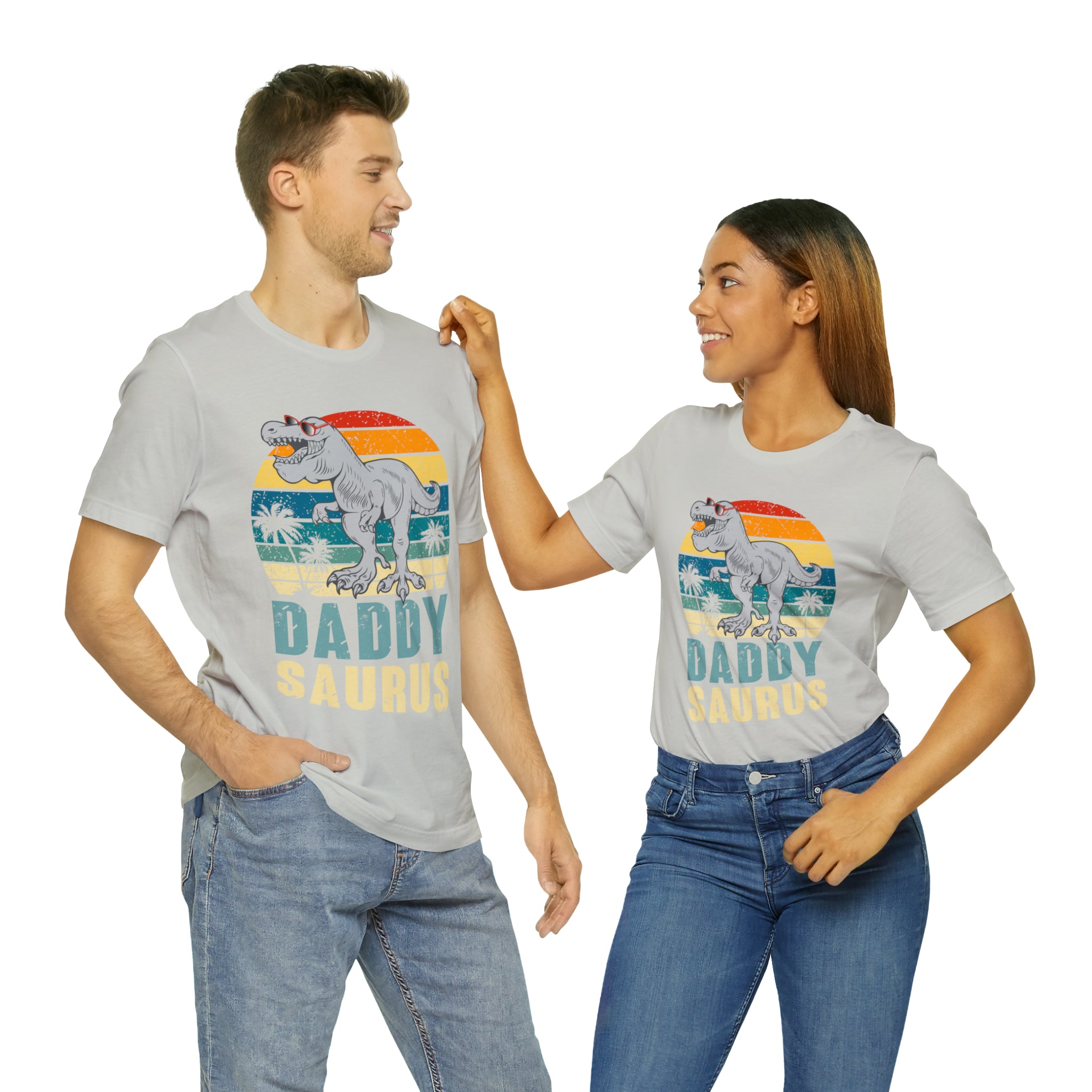 Daddysaurus T Rex Dinosaur Daddy Saurus Family Matching T-Shirt