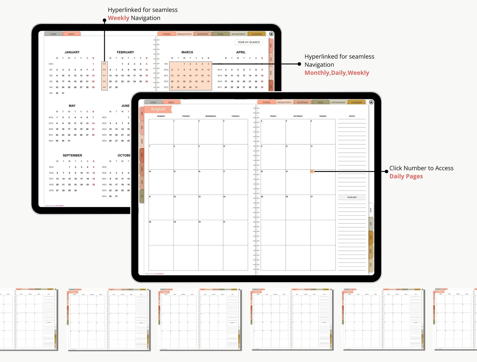 ADHD DIGITAL PLANNER  ( Made By ADHD Specialist )