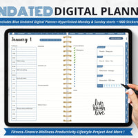 THE ULTIMATE ALL IN ONE UNDATED DIGITAL PLANNER
