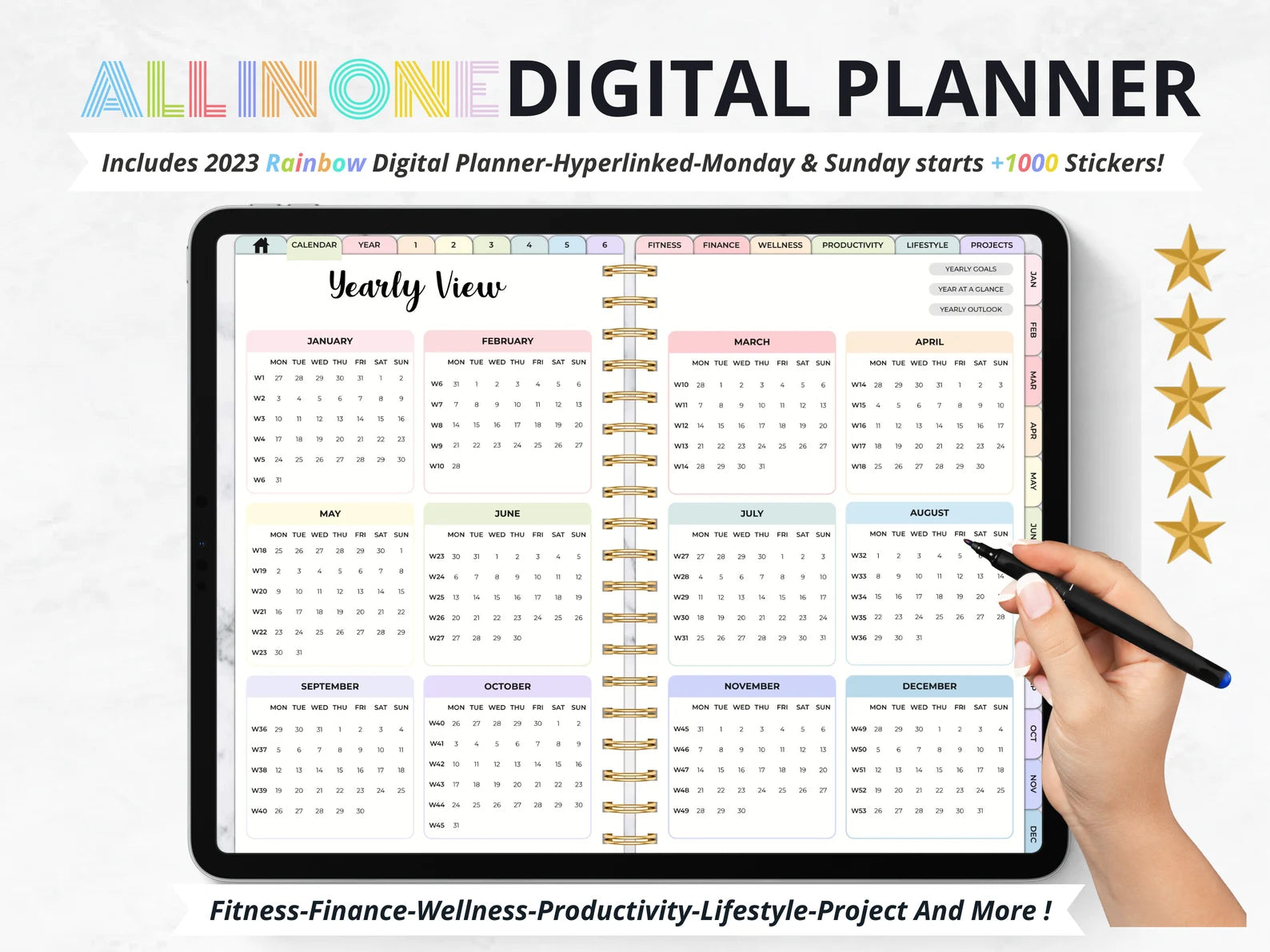 THE ULTIMATE ALL IN ONE UNDATED DIGITAL PLANNER