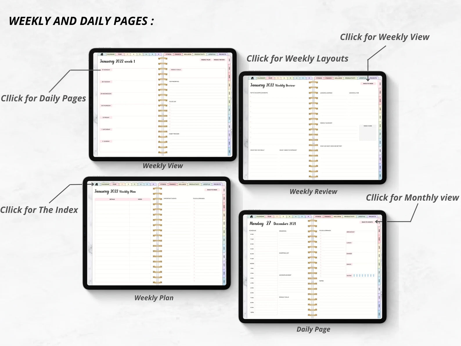 THE ULTIMATE ALL IN ONE UNDATED DIGITAL PLANNER