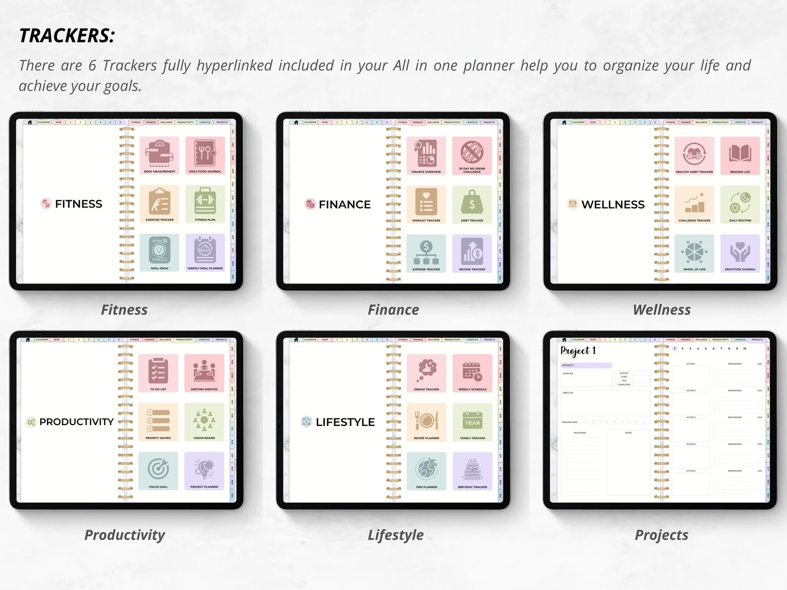 THE ULTIMATE ALL IN ONE UNDATED DIGITAL PLANNER