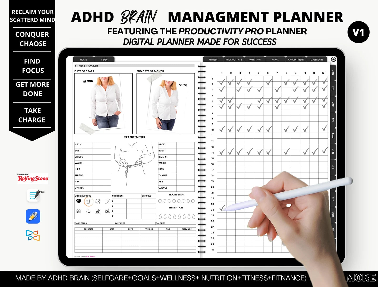 2023 ADHD DIGITAL NOTEBOOK  ( Made By ADHD Specialist )