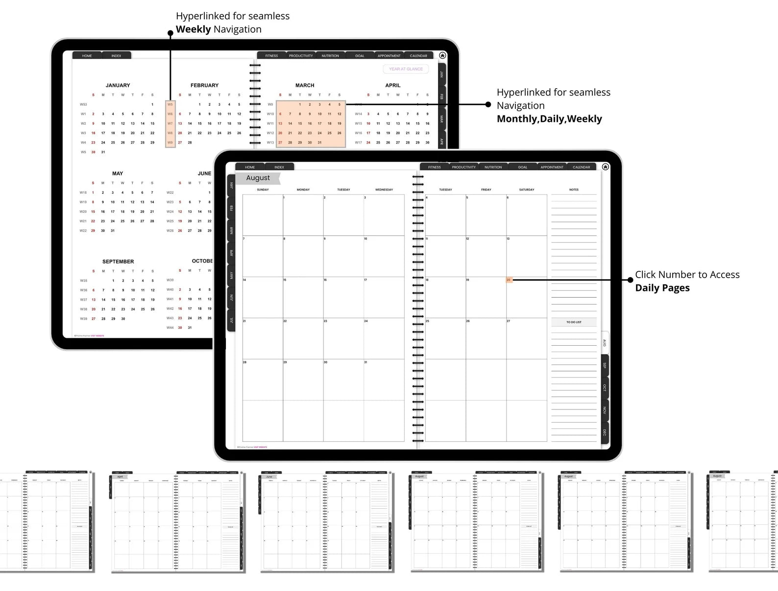 ADHD DIGITAL PLANNER  ( Made By ADHD Specialist )