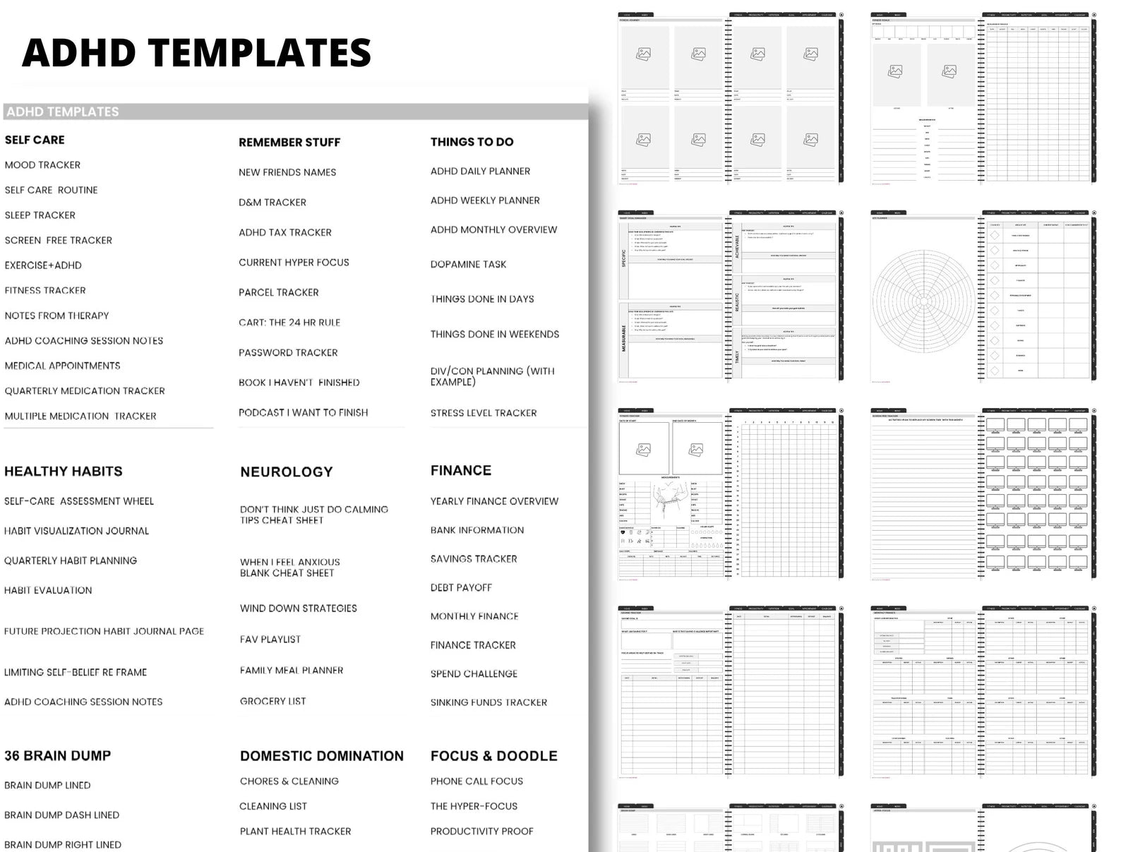 2023 ADHD DIGITAL NOTEBOOK  ( Made By ADHD Specialist )