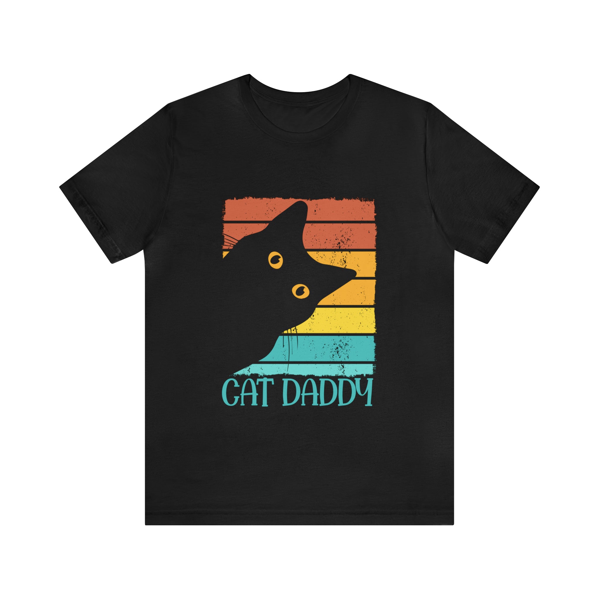 Cat Daddy Vintage Eighties Style Cat Retro Distressed T-Shirt